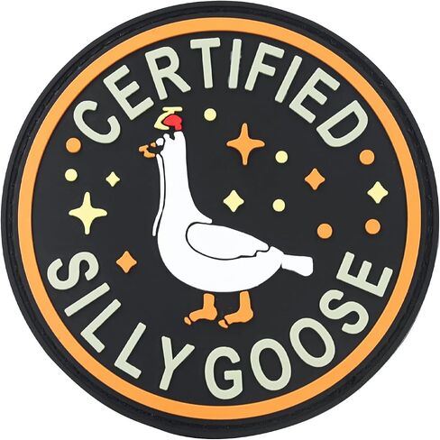 Goose Patch, Funny PVC Patch, Cute Animal Meme Morale Patch, Morale Patch with Hook Fastener Backing, Funny 3D Tactical Applique Humor Patch Military for Backpacks, Vests, Helmet in Saudi Arabia