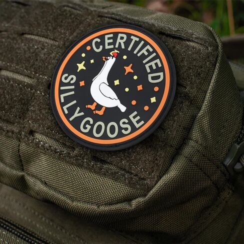 Goose Patch, Funny PVC Patch, Cute Animal Meme Morale Patch, Morale Patch with Hook Fastener Backing, Funny 3D Tactical Applique Humor Patch Military for Backpacks, Vests, Helmet in Saudi Arabia
