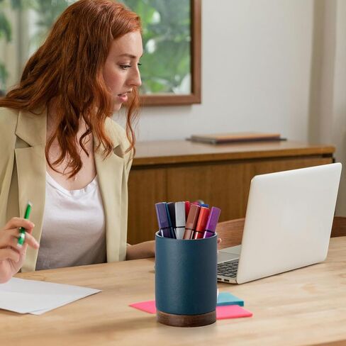 Pen Holder for Desk, Ceramic Pencil Organizer & Makeup Brush Holder, Office Decor and Desk Accessories，Perfect Office Organization,Teacher Supplies (White, Set / 1) in Saudi Arabia