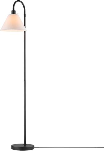 Globe Electric 67065 58" Floor Lamp, Black, Dark Gray Velvet Shade, On/Off Socket Rotary Switch, Living Room Décor, Reading Light, Home Essentials, Bedroom, Office Accessories in Saudi Arabia