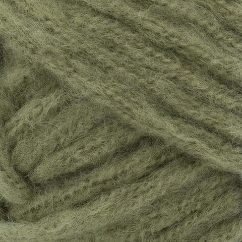 Lion Brand Feels Like Butta Thick & Quick Olive 155-172 (3-Skeins - Same Dye Lot) Weight S Bulky #6 Polyester Yarn for Crocheting and Knitting with Project Bag in Saudi Arabia
