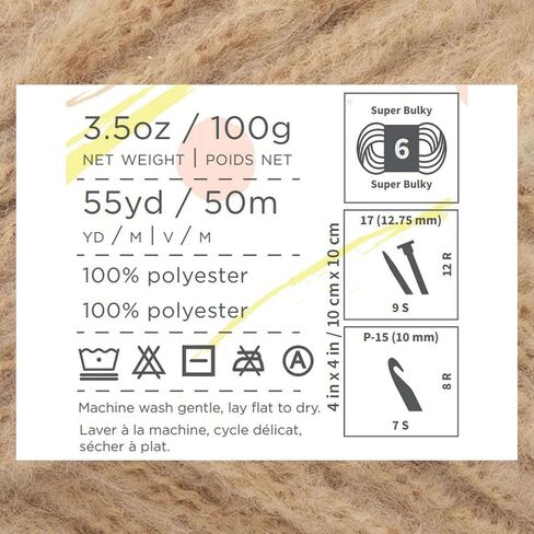 Lion Brand Feels Like Butta Thick & Quick Olive 155-172 (3-Skeins - Same Dye Lot) Weight S Bulky #6 Polyester Yarn for Crocheting and Knitting with Project Bag in Saudi Arabia