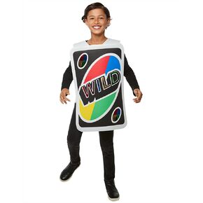Rubies Mattel Games Uno Wild Card Fun Costume for Kids for Themed Parties and Halloween, One Size