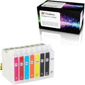 Remanufactured Ink Cartridge Replacement 8 Pack for Epson 324 for SureColor P400,Cyan,Magenta,Yellow,orange,Red,Black