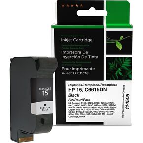 Clover Imaging Remanufactured Ink Cartridge Replacement for HP 15 C6615DN | Black