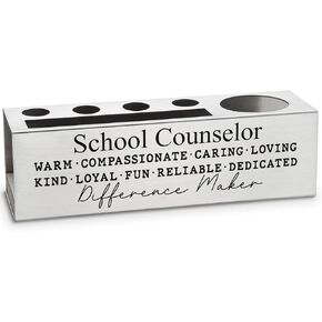 vizuzi School Counselor Gifts for Women, Men, School Counselor Pencil Holder, School Counselor Appreciation Thank You Gifts Week Day Birthday Gifts Office Desk Pencil Holders & Pen Holders Zgg3