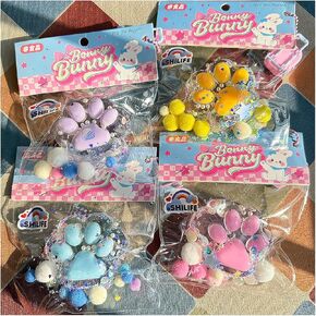Taba Squishy Crystal Cat Claw Random Color , Kawaii Squishies PVC Toys, Stress Relieving Fur Ball OPP Packaging Gifts|Squishy Fidget Toys for Anxiety & Relaxation|Perfect Desk Accessory (1)