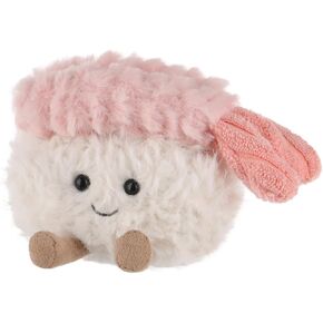 Apricot Lamb Sushi Plush Stuffed Animals for Kids, Soft Cute Plush Toys for Baby Girl and Boy, Fluffy Shrimp Sushi 3.2 Inches