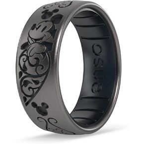 Enso Rings Disney Silicone Ring - Valentine's Day Collection - Comfortable and Flexible Design - Mickey Mouse and Minnie Mouse in Kuwait