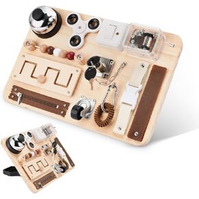 Dementia Activities for Seniors-Fidget Busy Board-Alzheimers Products for Elderly-Memory Games for Autism Adult-Dementia Gadgets-Sensory ADHD Toys-Anxiety Relief Items-Gift for Seniors