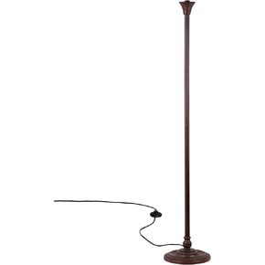 Capulina Tiffany Torchiere Floor Lamp Base Only Replacement for 12-14 Inch Wide Lampshade Pole Height 70 Inches Dark Bronze Finishing Resin Base