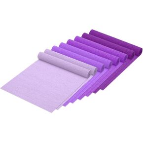 PATIKIL 8.2ft Crepe Paper Roll, 8 Roll 10" Width Soft Paper Streamer Sheet for Craft Flower Making Wrapping Party Birthday Wedding Decoration Ornament, Multicolored 6 in Saudi Arabia