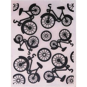 KWELLAM Bicycle Wheel Plastic Embossing Folders for Card Making Scrapbooking and Other Paper Crafts