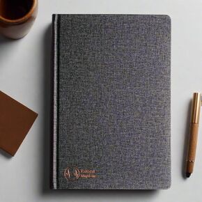 2025 Planner, A5 Hardcover in Charcoal Grey - Weekly Planner, Christian Planner 2025, Durable Office & Home Organizer with To Do List