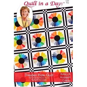 Quilt in a Day Dresden Plate Quilt Pattern (Template Included)