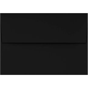 Envelopes Store 4 Bar A1 Invitation Envelopes | Peel & Press | 3 5/8" x 5 1/8" | Midnight Black | 80lb. Text | 50 Qty