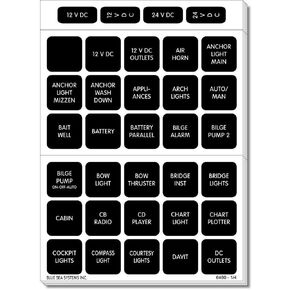 Blue Sea Systems 4217 Square Format Label Set - 120