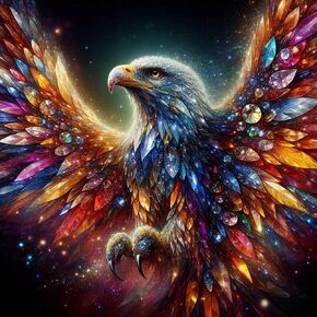 Acudotr Eagle Diamond Painting Kits for Adults, 5D DIY Diamond Art Kits for Beginners, Full Drill Diamond Painting Kits for Home Wall Decor, 12x12 Inch
