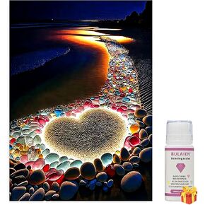 SEAWATCHER Rose Diamond Painting Kits for Adults-Seaside Diamond Art Kits for Adults,Diamond Painting Sealer,DIY Full Drill Diamond Painting Flower Gem Art and Crafts 15.7x23.6inch