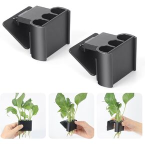 2Pcs 3 Holes Upgraded Aquatic Plant Cup Aquarium Plant Holder for Tank, Hanging Aquarium Plant Holder, Aquarium Aquatic Plant Cultivation, Aquarium Plant Decoration.