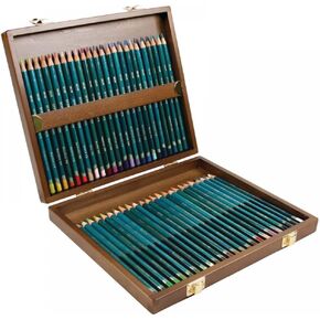 Derwent Artists Color Pencils, 4mm Core, Wooden Box, 48 Count (0700643)