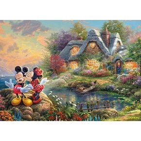 Ceaco - Thomas Kinkade - Disney - Mickey & Minnie - Sweetheart Cove - 1000 Piece Jigsaw Puzzle