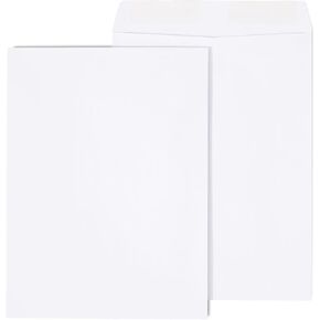 Staples 486949 Gummed Catalog Envelopes 9-Inch L X 12-Inch H White 250/Box (486949R)