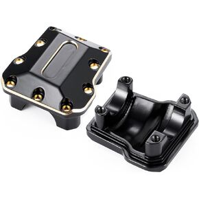 Que-T for TRX4M Brass Axle Diff Cover Heavy Duty Differential Cover Case for 1/18 TRX4-M RC Crawler Car