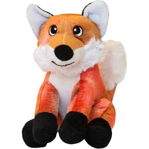 Snugarooz Hootie The Owl Plush Toy with Repair Patch - Crinkle Sounds Sparkly Rainbow Feathers - with Repair Patch - for Medium-Sized Dog