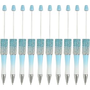 Patikil Diamond Beadsable Abels ، 10 PCS Blity Blastic Ink Bead Bead Pen Creative DIY Point Pens for Teacher Office DIY Crafts Party Party Supplies Rademange Mounds ، Purple/White