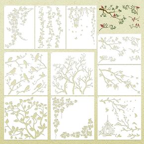Keluna Welcome Home Stencils, 20 Pcs Large Welcome Stencils for Painting on Wood, Sweet Home Plastic Template Stencils for Painting, Home Letters Stencils for Painting on Wood Sign Porch Wall Decor