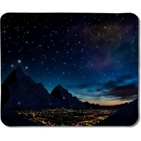 Black Topographic Mouse Pad, Abstract Black and White Mouse Pads for Wireless Mouse Computers Laptop Desk Accessories, Highground Mousepad, Black Desk Accessories for Office, 9.5x7.9 Inch