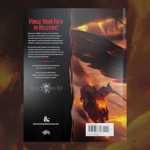 بوابة الأبراج المحصنة آند دراغونز بالدور: النسب إلى كتاب Avernus Hardcover Book (D&D Adventure) in Kuwait