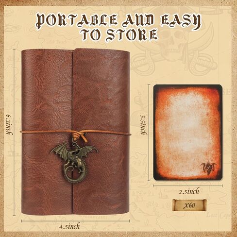 حامل البطاقات الإملائي DND RPG Pocket Fell Book & Referious Card حامل ، Tome of Recollection TTRPG Accessories لـ Dungeons و Dragons Beginner Master (60 بطاقة لاعب بوكر) in Kuwait