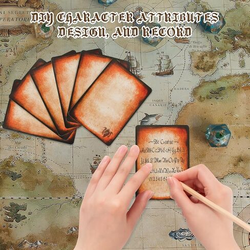 حامل البطاقات الإملائي DND RPG Pocket Fell Book & Referious Card حامل ، Tome of Recollection TTRPG Accessories لـ Dungeons و Dragons Beginner Master (60 بطاقة لاعب بوكر) in Kuwait