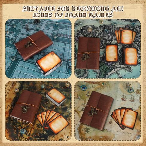 حامل البطاقات الإملائي DND RPG Pocket Fell Book & Referious Card حامل ، Tome of Recollection TTRPG Accessories لـ Dungeons و Dragons Beginner Master (60 بطاقة لاعب بوكر) in Kuwait