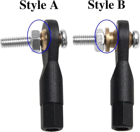 10PCS ShareGoo Plastic M3 Rod End 3.0 Ball Head Holder Tie Rod Ends w/Screws for RC Model Car Boat Airplane Helicopter Crawler (Style A) in Kuwait