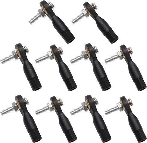 10PCS ShareGoo Plastic M3 Rod End 3.0 Ball Head Holder Tie Rod Ends w/Screws for RC Model Car Boat Airplane Helicopter Crawler (Style A) in Kuwait