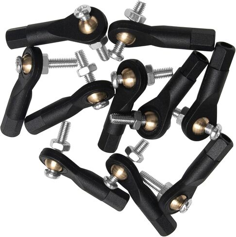 10PCS ShareGoo Plastic M3 Rod End 3.0 Ball Head Holder Tie Rod Ends w/Screws for RC Model Car Boat Airplane Helicopter Crawler (Style A) in Kuwait