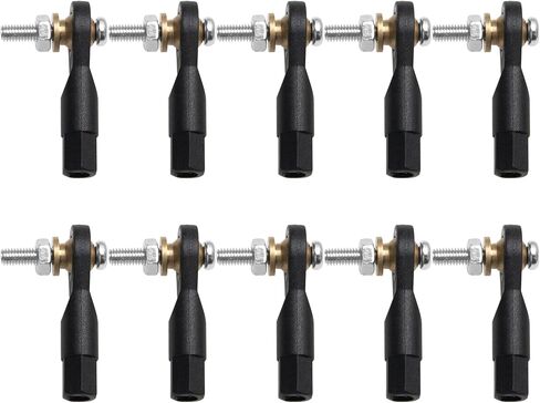10PCS ShareGoo Plastic M3 Rod End 3.0 Ball Head Holder Tie Rod Ends w/Screws for RC Model Car Boat Airplane Helicopter Crawler (Style A) in Kuwait