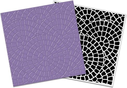 3D Textured Bubble Impressions Embossing Folder for DIY Card Making Scrapbooking Paper Crafts, Durable Plastic Template, 4.13" x 8.26" in Kuwait