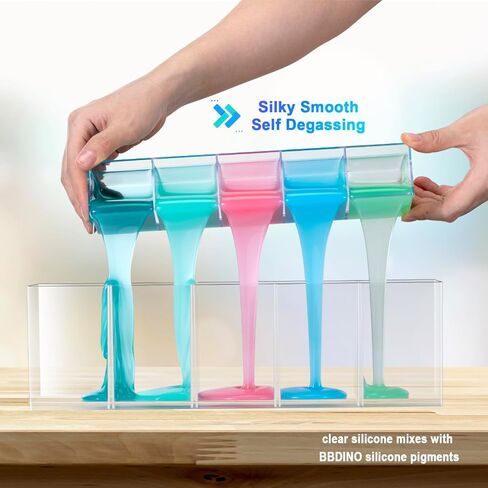 BBDINO Silicone Mold Making Kit 20A Silicone for Mold Making 1 Gallon/10 lbs/160 Oz, Silicone Mold Making Clear Translucent, 1:1 by Volume, Liquid Silicone for Mold Making of Resin,Soap, Concrete,Wax in Saudi Arabia