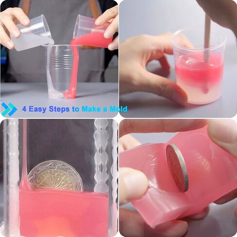 BBDINO Silicone Mold Making Kit 20A Silicone for Mold Making 1 Gallon/10 lbs/160 Oz, Silicone Mold Making Clear Translucent, 1:1 by Volume, Liquid Silicone for Mold Making of Resin,Soap, Concrete,Wax in Saudi Arabia