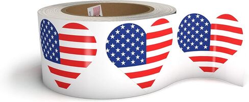 1.5" Heart Adhesive Label Stickers, Over 500 Stickers Per Roll, Choose from Silver, Gold, Holo, USA, Shiny Colors, and More - 1-1/2 Inch for Teachers Parents and Kids - Made in The USA (Pink FOIL) in Saudi Arabia