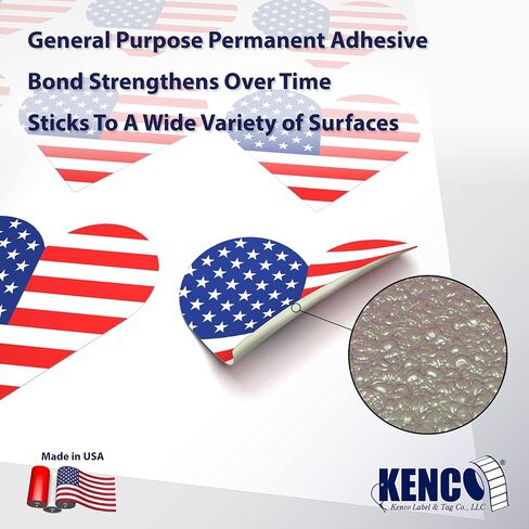 1.5" Heart Adhesive Label Stickers, Over 500 Stickers Per Roll, Choose from Silver, Gold, Holo, USA, Shiny Colors, and More - 1-1/2 Inch for Teachers Parents and Kids - Made in The USA (Pink FOIL) in Saudi Arabia