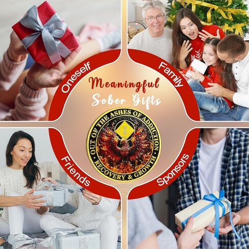 Churyuml 6 سنوات NA ميداليات Phoenix استرداد رقاقة من رماد الإدمان Na Soberice Coin Narcotics هدايا مجهولة الهد in Kuwait