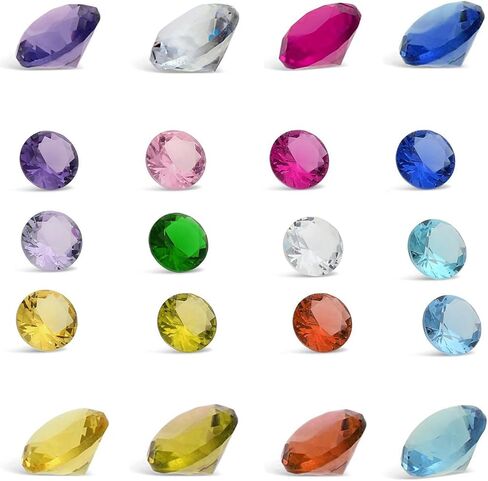 RUBYCA Mix Color Birthstone Crystal Glass Floating Charms fit Living Memory Locket 5mm 12 in Kuwait