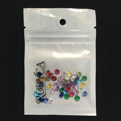 RUBYCA Mix Color Birthstone Crystal Glass Floating Charms fit Living Memory Locket 5mm 12 in Kuwait