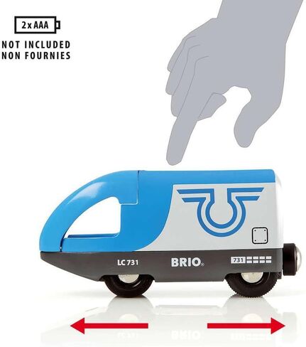 BRIO World - 33512 Travel Switching Set | Premium Wooden Train Toy Set with 42 Pieces & Accessories | Perfect for Children Ages 3 and Up | Compatible with All BRIO Railway Toys in Kuwait