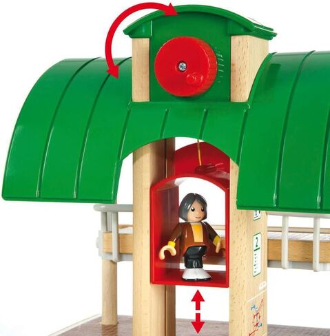 BRIO World - 33512 Travel Switching Set | Premium Wooden Train Toy Set with 42 Pieces & Accessories | Perfect for Children Ages 3 and Up | Compatible with All BRIO Railway Toys in Kuwait